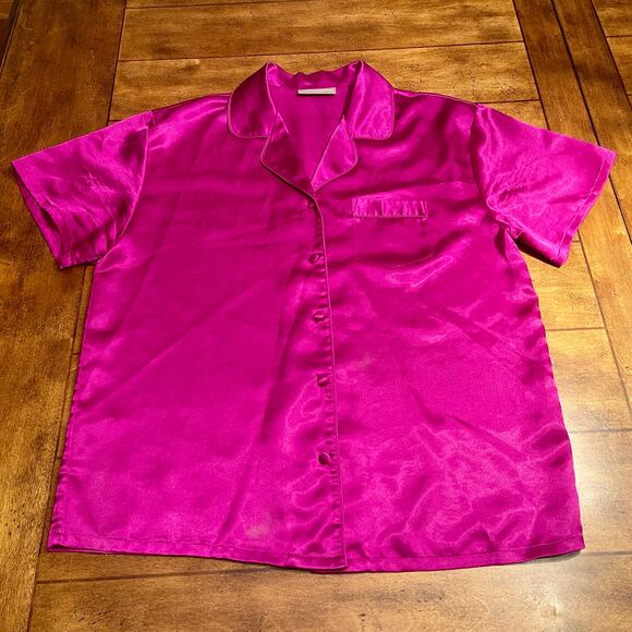 Valerie Stevens 2-Piece Pajama Set Womens Sz M Plum Color Soft Silky 00.1=A0037 - Picture 2 of 15